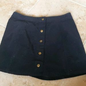 Black  Corduroy skirt